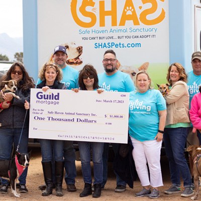 Volunteers at the Animal Sanctuary