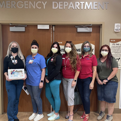 Sierra Vista Branch volunteering at hospital