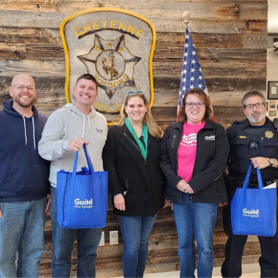 Guild employees at celebrating National First Responders