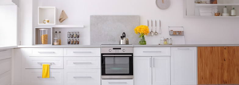 Kitchen inside new home